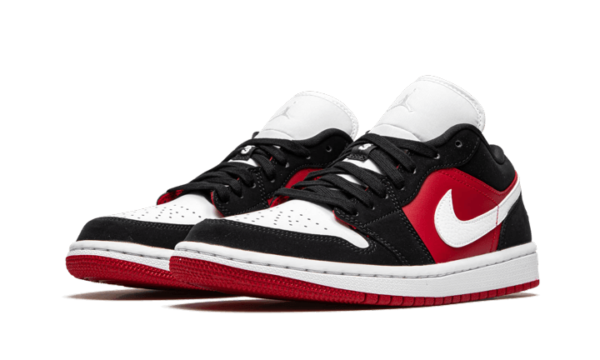 Air Jordan 1 Low Black White Gym Red