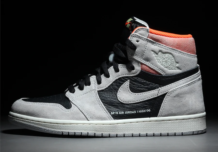 Air Jordan 1 Retro High Neutral Grey Hyper Crimson